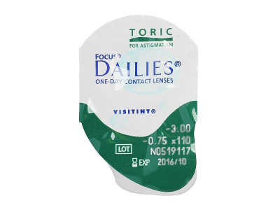 Focus Dailies Toric (90 lenti) - Blister della lente