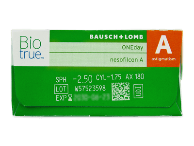 Biotrue ONEday for Astigmatism (30 lenti) - Caratteristiche generali