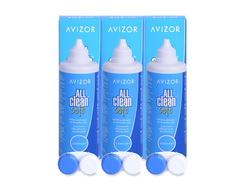 Soluzione Avizor All Clean Soft 3x350 ml  - Economy 3-pack - solution