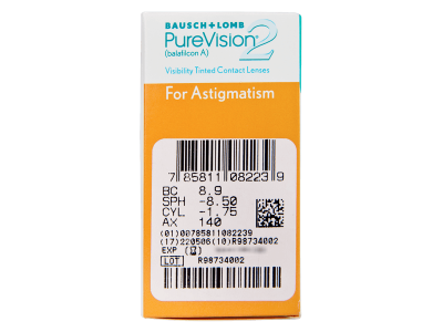 PureVision 2 for Astigmatism (6 lenti) - Caratteristiche generali