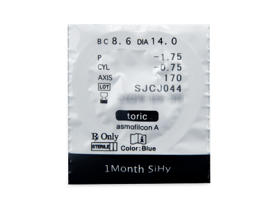 Miru 1 Month Menicon toric (6 lenti) - Blister della lente