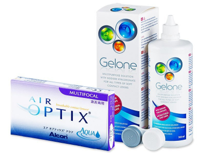 Air Optix Aqua Multifocal (6 lenti) + soluzione Gelone 360 ml - Precedente e nuovo design