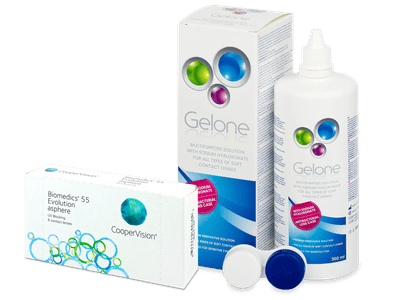 Biomedics 55 Evolution (6 lenti) + soluzione Gelone 360 ml