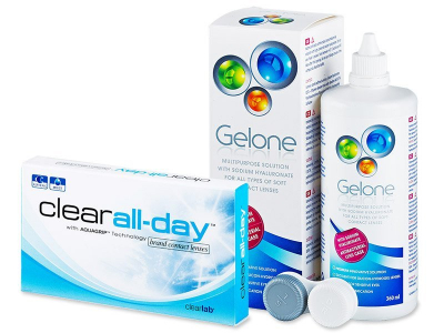 Clear All-Day (6 lenti) + soluzione Gelone 360 ml - Package deal