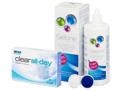 Clear All-Day (6 lenti) + soluzione Gelone 360 ml - Package deal