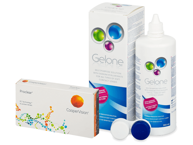 Proclear Compatibles Sphere (6 lenti) + soluzione Gelone 360 ml - Package deal