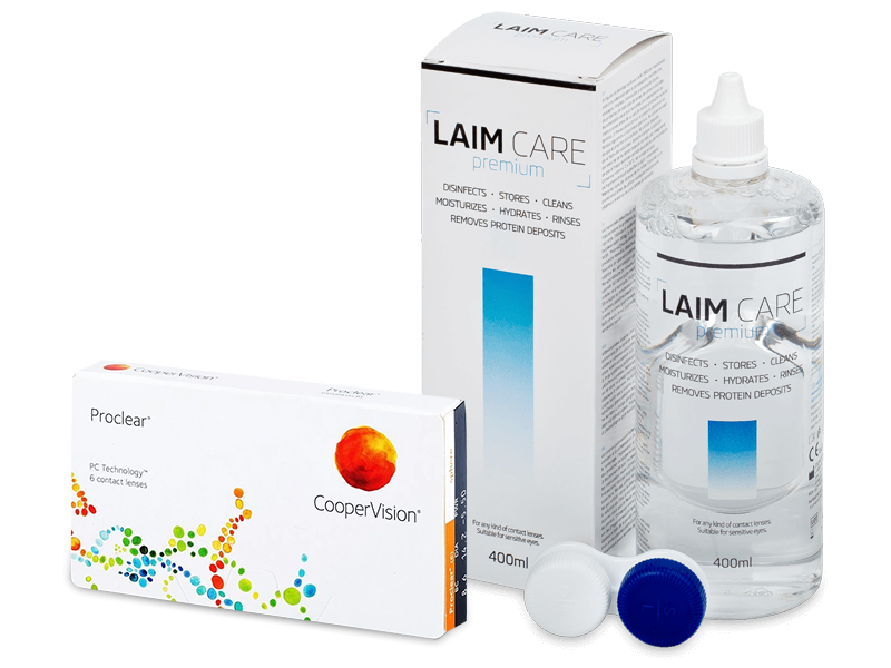 Proclear Compatibles Sphere (6 lenti) + soluzione Laim-Care 400 ml - Package deal