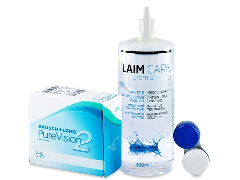 PureVision 2 (6 lenti) + soluzione Laim-Care 400 ml