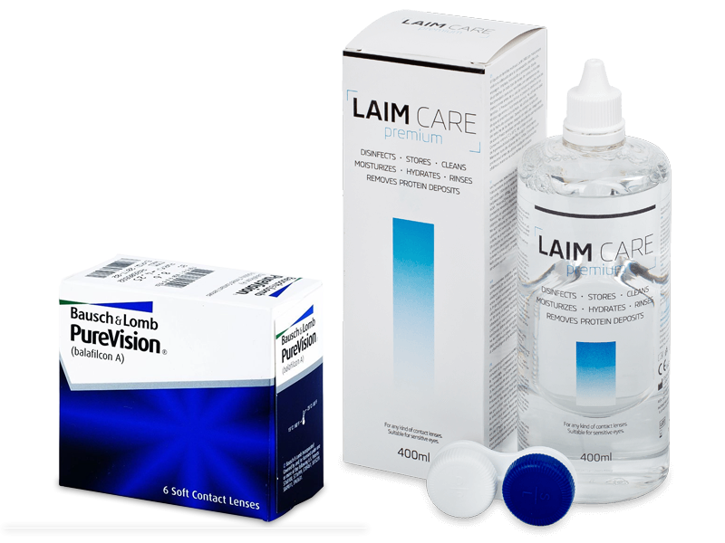 PureVision (6 lenti) + soluzione Laim-Care 400 ml - Package deal