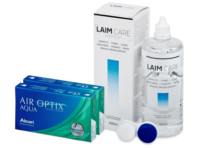 Air Optix Aqua (2x 3 lenti) + soluzione Laim-Care 400 ml