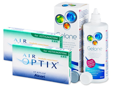 Air Optix for Astigmatism (2x 3 lenti) + soluzione Gelone 360 ml - Precedente e nuovo design