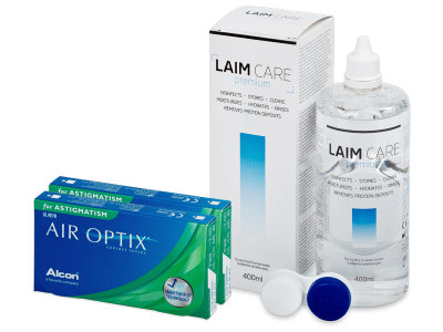 Air Optix for Astigmatism (2x 3 lenti) + soluzione Laim-Care 400 ml