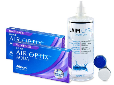Air Optix Aqua Multifocal (2x 3 lenti) + soluzione Laim-Care 400 ml - Precedente e nuovo design