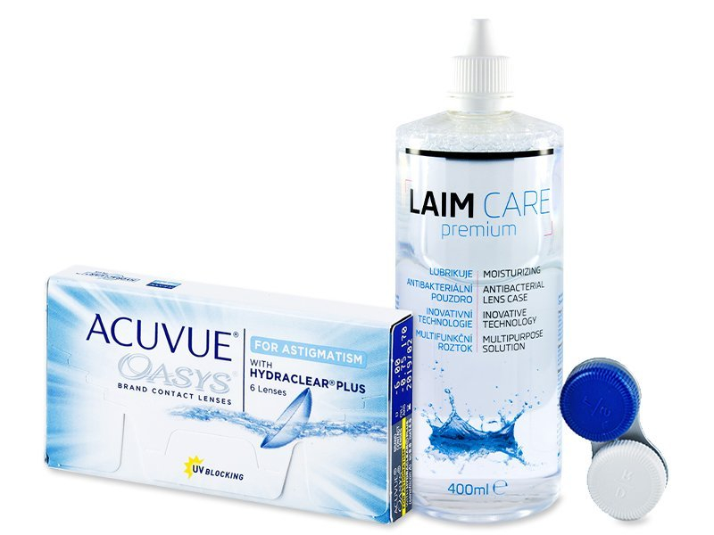 Acuvue Oasys for Astigmatism (6 lenti) + soluzione Laim-Care 400 ml - Package deal