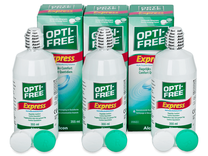 Soluzione OPTI-FREE Express 3 x 355 ml - Economy 3-pack - solution