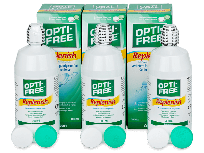 Soluzione OPTI-FREE RepleniSH 3 x 300ml - Economy 3-pack - solution