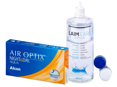 Air Optix Night and Day Aqua (6 lenti) + soluzione Laim-Care 400 ml