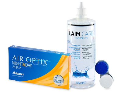 Air Optix Night and Day Aqua (6 lenti) + soluzione Laim-Care 400 ml - Precedente e nuovo design