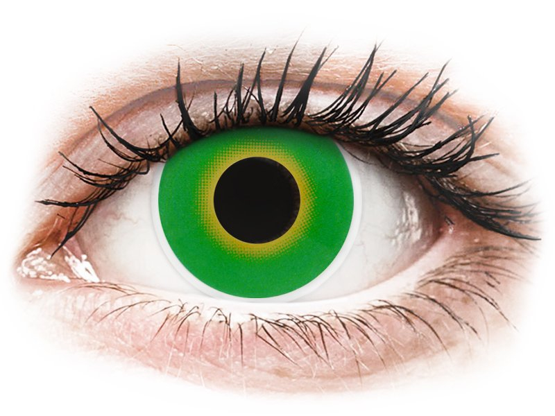ColourVUE Crazy Lens - Hulk Green - non correttive (2 lenti) - Lenti a contatto colorate
