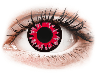 ColourVUE Crazy Lens - Red Volturi - non correttive (2 lenti) - Lenti a contatto colorate