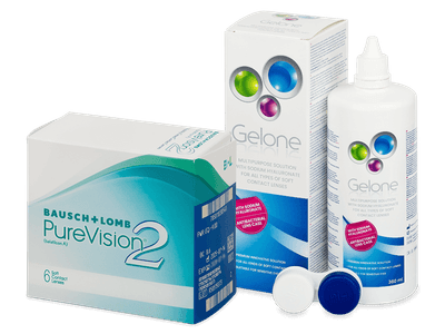 PureVision 2 (6 lenti) + soluzione Gelone 360 ml