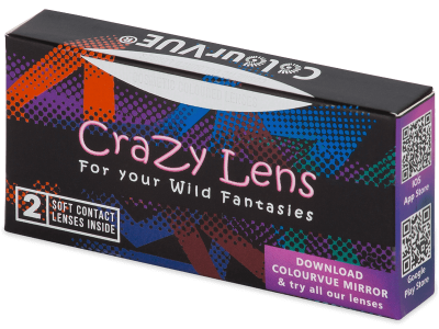 ColourVUE Crazy Lens - White Zombie - correttive (2 lenti) - Lenti a contatto colorate
