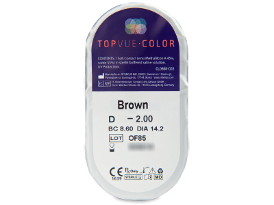 TopVue Color - Brown - correttive (2 lenti) - Blister della lente
