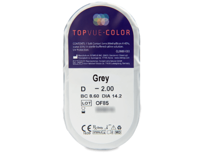 TopVue Color - Grey - correttive (2 lenti) - Blister della lente
