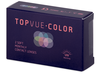 TopVue Color - Turquoise - correttive (2 lenti) - Lenti a contatto colorate
