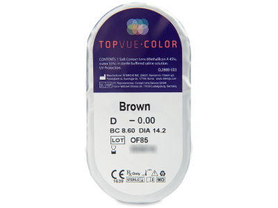 TopVue Color - Brown - non correttive (2 lenti) - Blister della lente