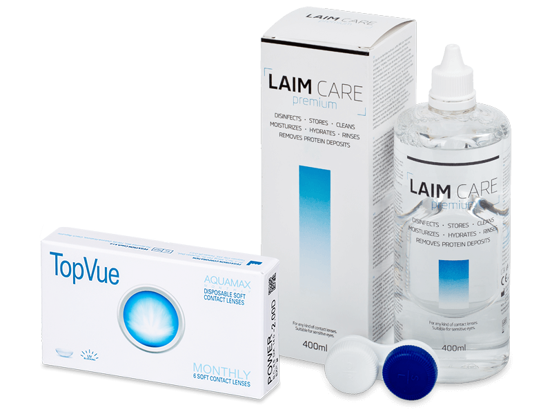 TopVue Monthly (6 lenti) + soluzione Laim-Care 400 ml - Package deal
