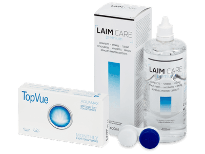 TopVue Monthly (6 lenti) + soluzione Laim Care 400 ml - Package deal