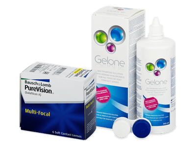PureVision Multi-Focal (6 lenti) + soluzione Gelone 360 ml - Package deal
