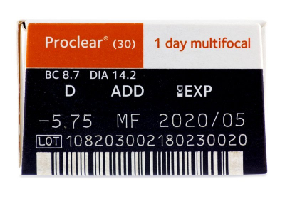 Proclear 1 Day multifocal (30 lenti) - Caratteristiche generali