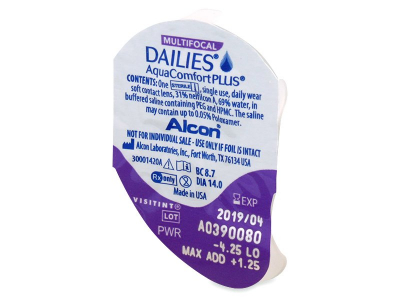 Dailies AquaComfort Plus Multifocal (30 lenti) - Blister della lente