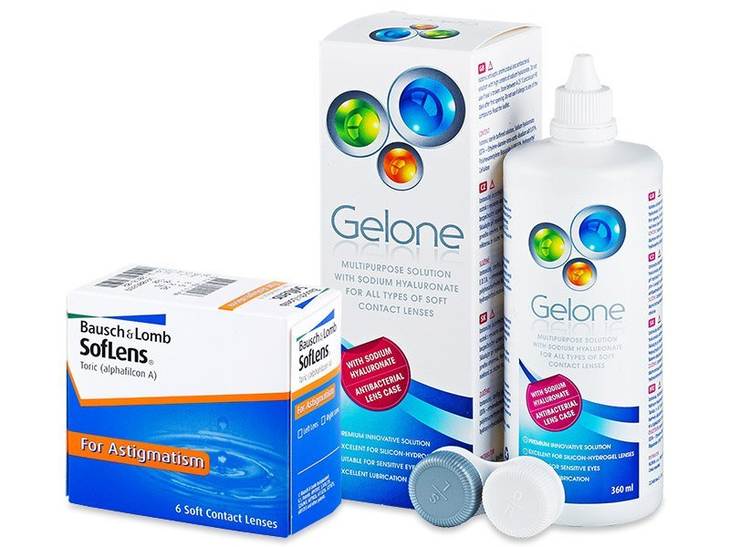 SofLens Toric (6 lenti) + soluzione Gelone 360 ml - Package deal