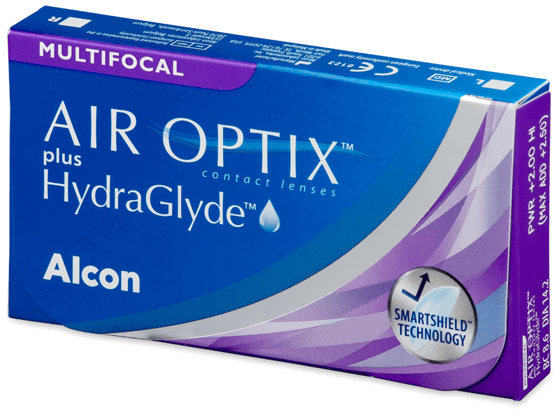 Air Optix plus HydraGlyde Multifocal (3 lenti) - Lenti a contatto mensili