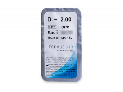 TopVue Air (6 lenti) - Blister della lente
