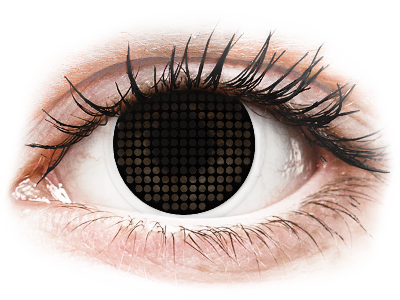 ColourVUE Crazy Lens - Black Screen - non correttive (2 lenti) - Lenti a contatto colorate