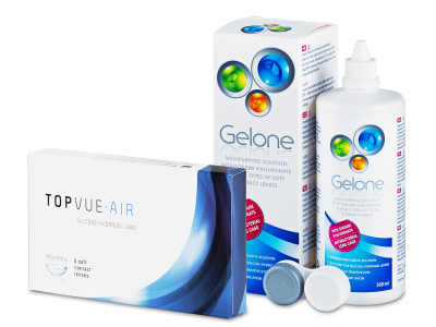 TopVue Air (6 lenti) + soluzione Gelone 360 ml