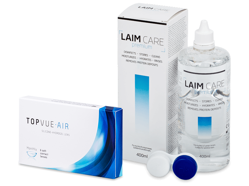 TopVue Air (6 lenti) + soluzione Laim-Care 400 ml - Package deal
