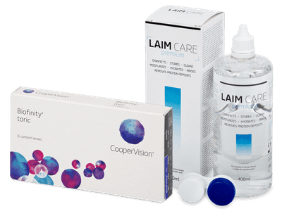 Biofinity Toric (6 lenti) + soluzione Laim Care 400 ml
