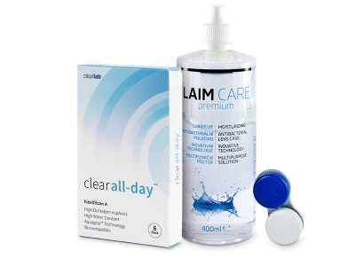 Clear All-Day (6 lenti) + soluzione Laim-Care 400 ml - Precedente e nuovo design