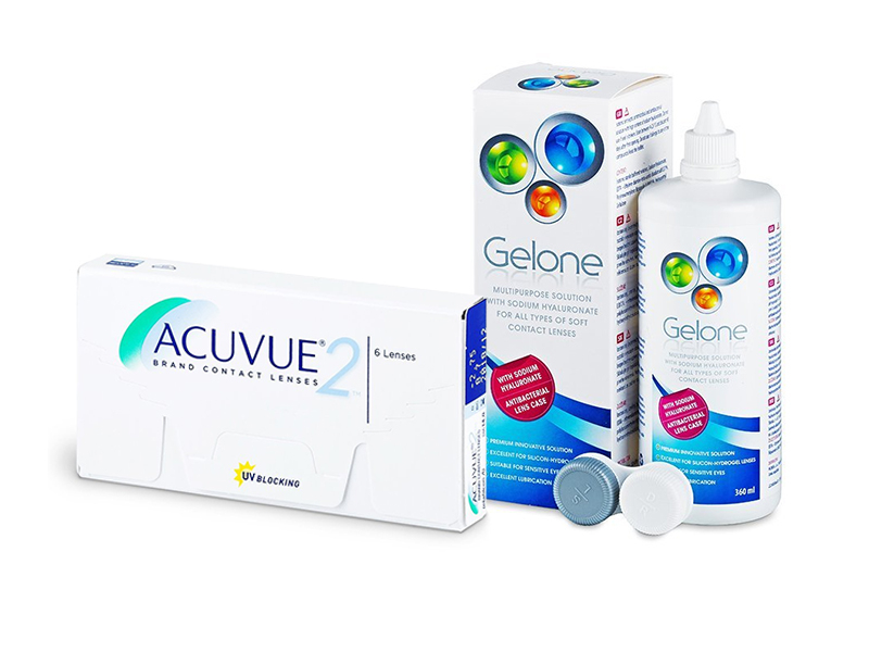 Acuvue 2 (6 lenti) + soluzione Gelone 360 ml