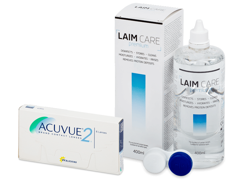 Acuvue 2 (6 lenti) + soluzione Laim-Care 400 ml - Package deal