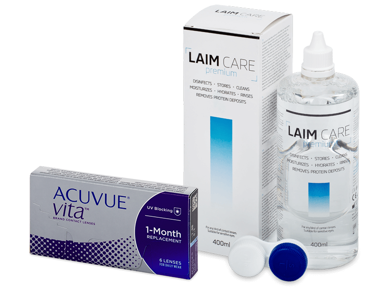 Acuvue Vita (6 lenti) + soluzione Laim-Care 400 ml - Package deal