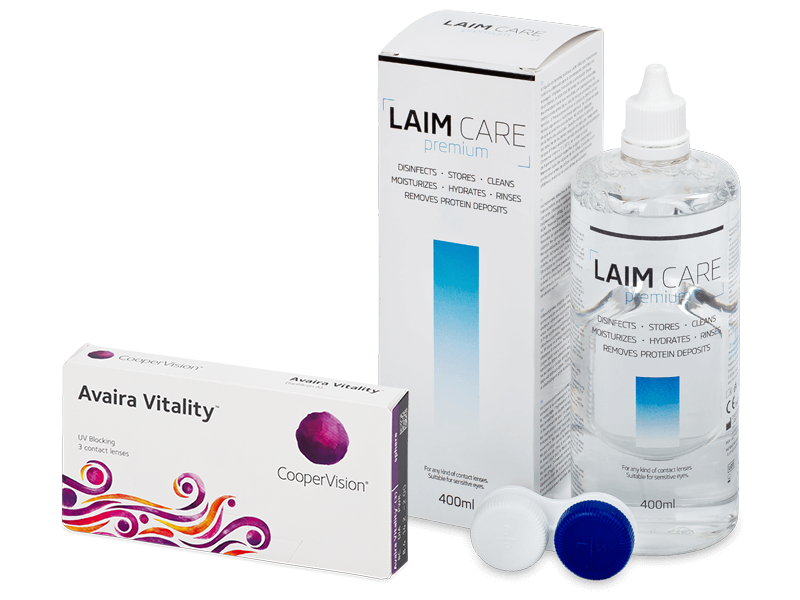 Avaira Vitality (3 lenti) + soluzione Laim-Care 400 ml - Package deal