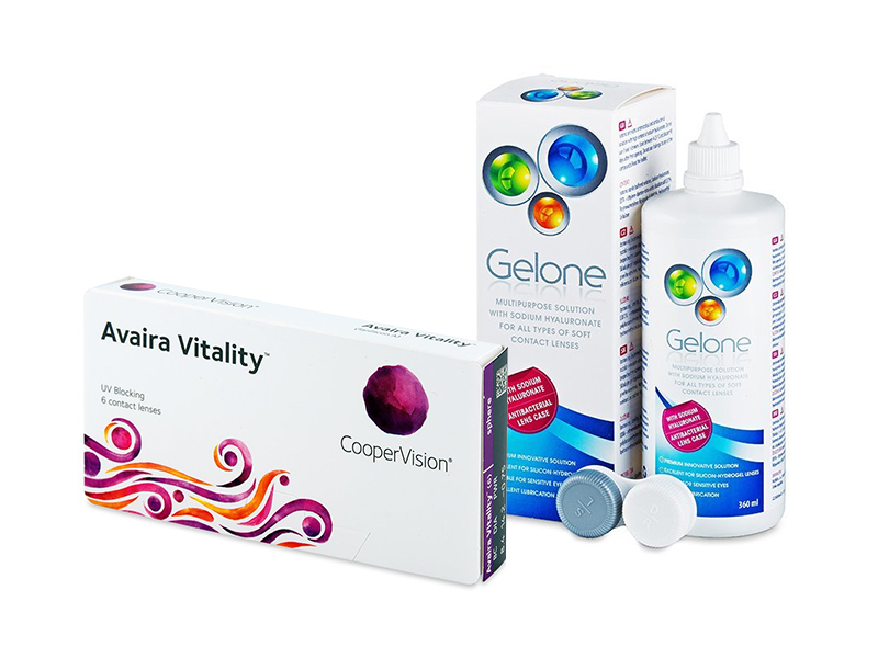 Avaira Vitality (6 lenti) + soluzione Gelone 360 ml
