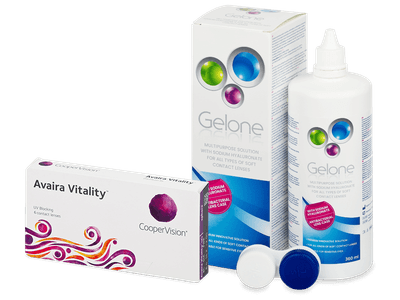 Avaira Vitality (6 lenti) + soluzione Gelone 360 ml