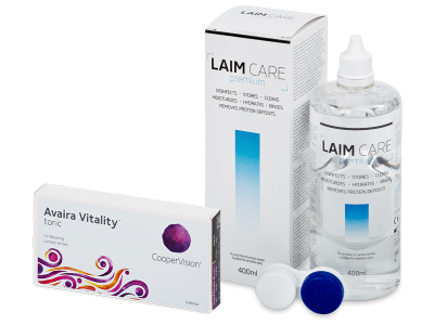 Avaira Vitality Toric (3 lenti) + soluzione Laim-Care 400 ml